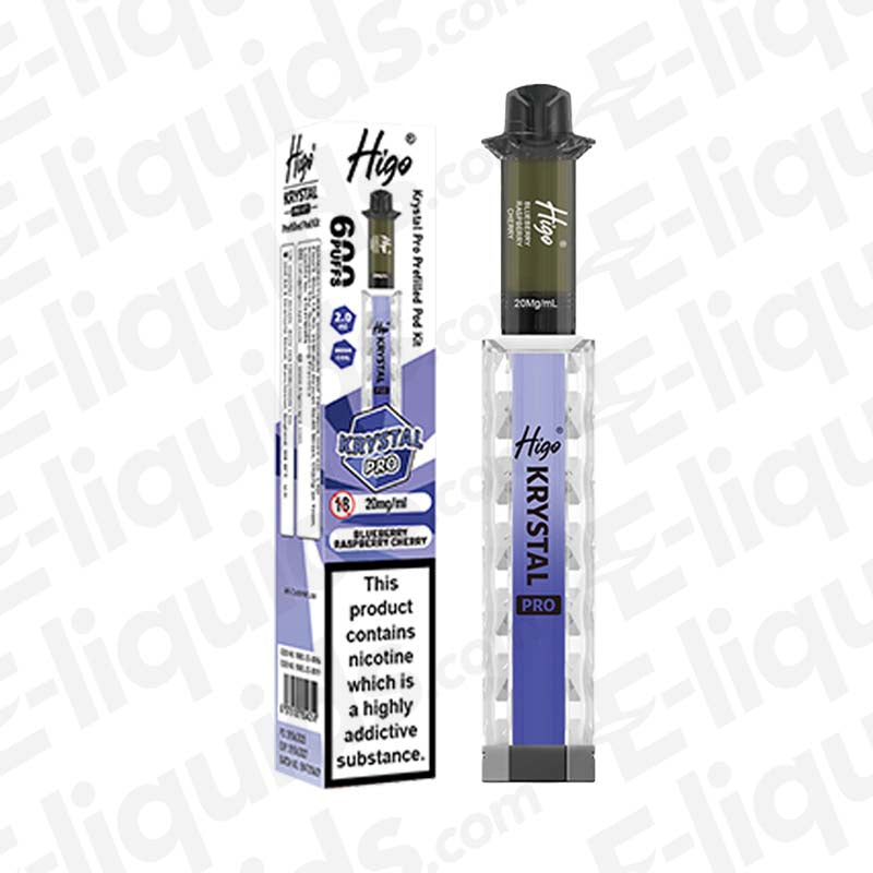 Higo Krystal Pro 20mg Prefilled Pod Kit Blueberry Raspberry Cherry