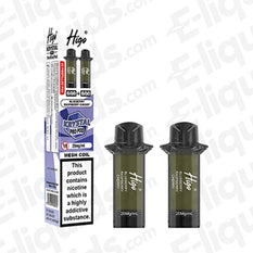 Higo Krystal Pro 20mg Prefilled Pods Blueberry Raspberry Cherry
