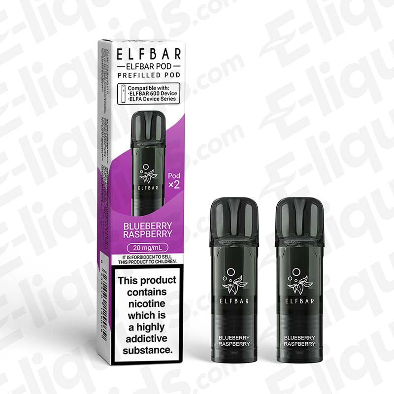 Elfbar 600 20mg Prefilled Pods Blueberry Raspberry