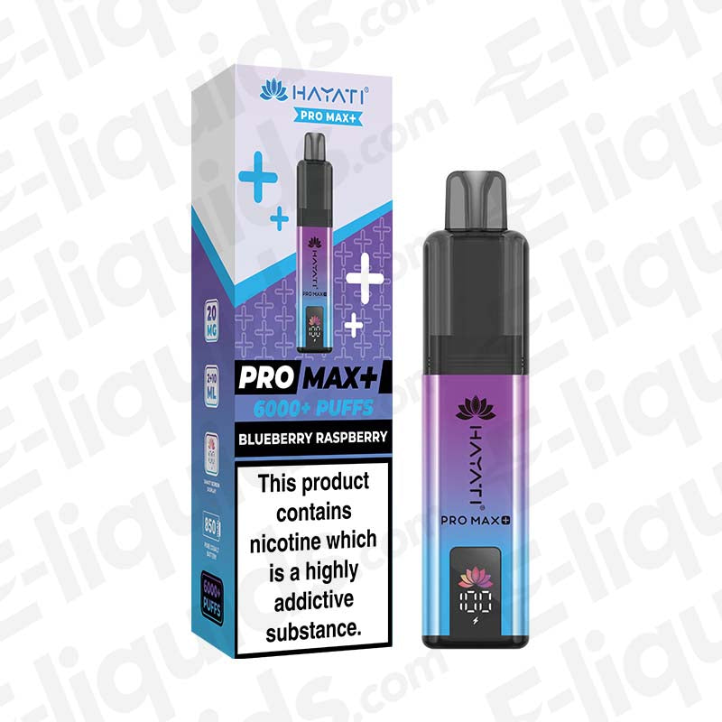 Hayati Pro Max+ 20mg Prefilled Pod Kit Blueberry Raspberry