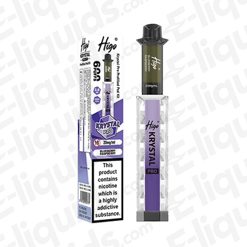 Higo Krystal Pro 20mg Prefilled Pod Kit Blueberry Raspberry