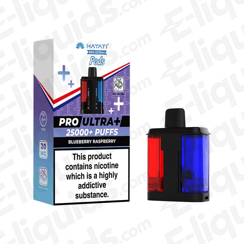 Hayati Pro Ultra Blueberry Raspberry 20mg Prefilled Pods