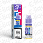 Lost Mary Nic Salt Vape Juice Blueberry Sour Raspberry 5mg strength 10ml bottle for pod kits and mouth to lung use, visible packaging.