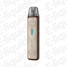 Lost Vape Ursa Nano S 2 Vape Pod Kit in brown and beige leather design, featuring a sleek, compact structure.