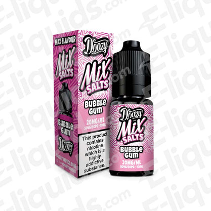 bubblegum nic salt eliquid by doozy mix