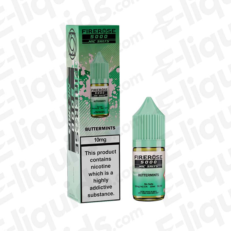 Elux Firerose 5000 Buttermints 10mg Nic Salt E-liquid