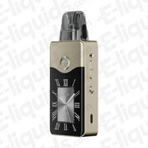 VooPoo Vinci E120 Pod Kit in gold and black with customizable luxury dial and compact design.