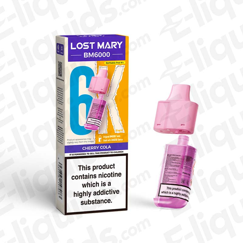 Lost Mary BM6000 Strawberry Ice Prefilled Pod | Fresh Lost Mary BM6000 Strawberry Ice Prefilled Pod | Fresh