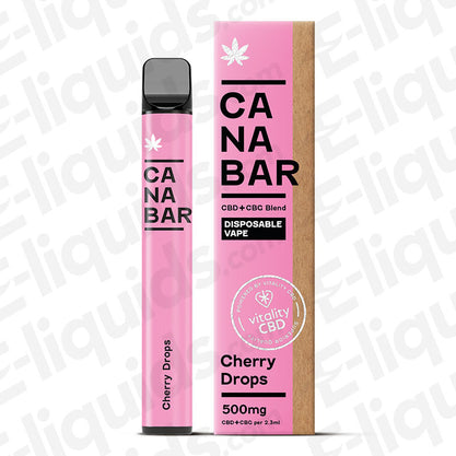 cherry drops canabar cbd disposable vape