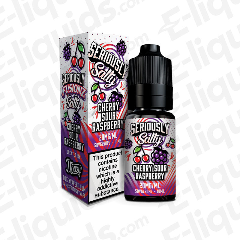 Doozy Vape Co Seriously Fusionz Cherry Sour Raspberry 20mg Nic Salt E-liquid