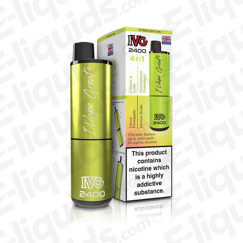 IVG 2400 4-in-1 Menthol Edition Prefilled Pod Kit | E-liquids.com IVG 2400 4-in-1 Menthol Edition Prefilled Pod Kit | E-liquids.com