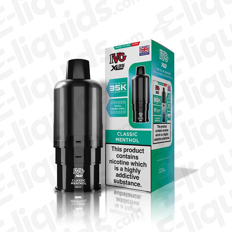 IVG XL 35 Classic Menthol Prefilled Pods