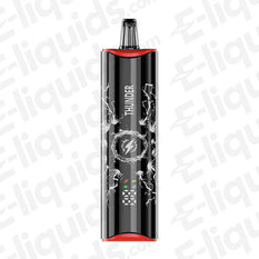 NEXEL Thunder Prefilled Pod Kit in sleek black with lightning design, ideal for vapers seeking style and performance.