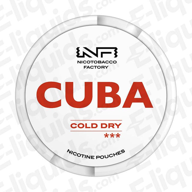 Cold Dry Nicotine Pouches by CUBA