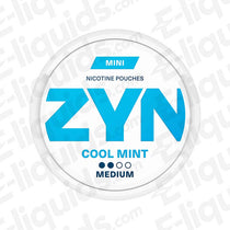 6mg Mini Strong Zyn Nicotine Pouches Cool Mint