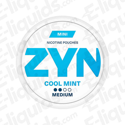 6mg Mini Strong Zyn Nicotine Pouches Cool Mint