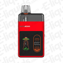 Vaporesso Eco Nano Pro Pod Vape Kit in red with user-friendly screen and stylish UFO design.