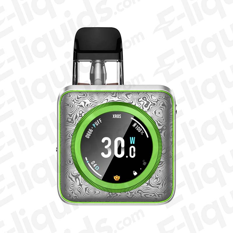 Vaporesso Xros 5 Nano Pod Kit Damascus Silver Vape Pod Kit.