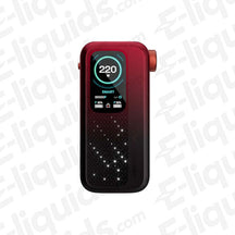 Voopoo Vinci Spark 220 Dark Red Vape Mod with luxury dial and 220W output, stylish and compact design for vapers.