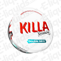 Double Mint Exclusive Nicotine Pouch by Killa offering a strong mint flavor without smoking.