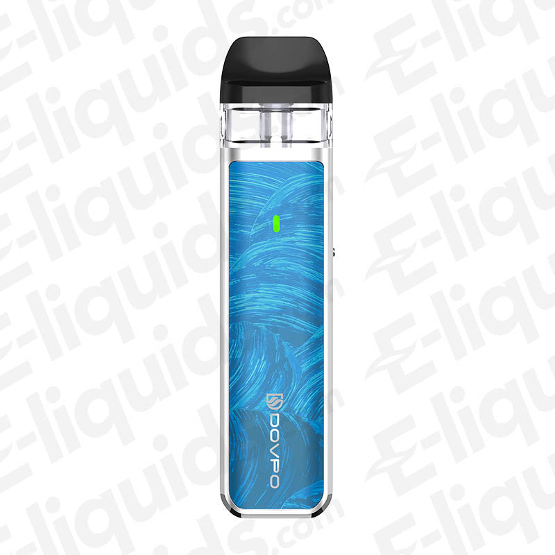 Dovpo Ayce Mini Pod Kit in blue design, compact and portable vaping device for on-the-go use.