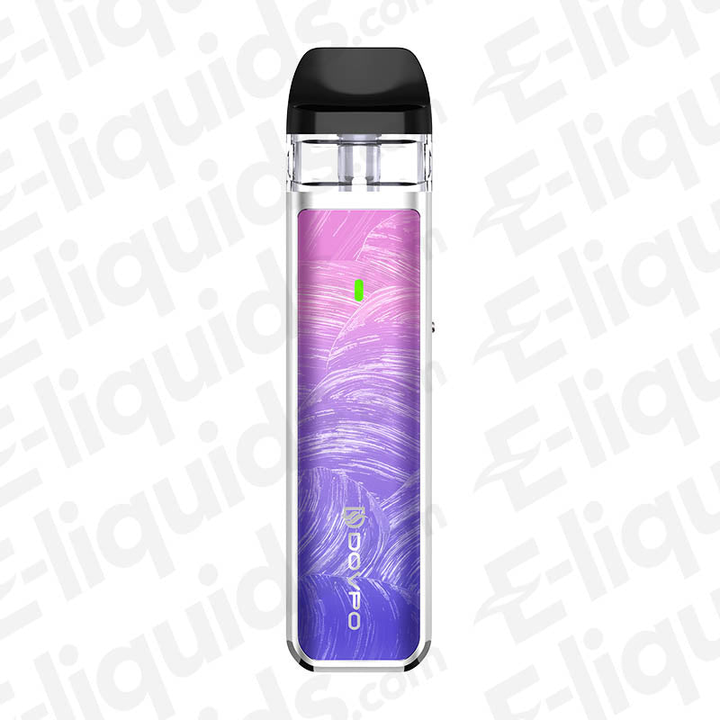 Dovpo Ayce Mini Pod Kit in purple and blue design, compact vaping device for on-the-go performance.