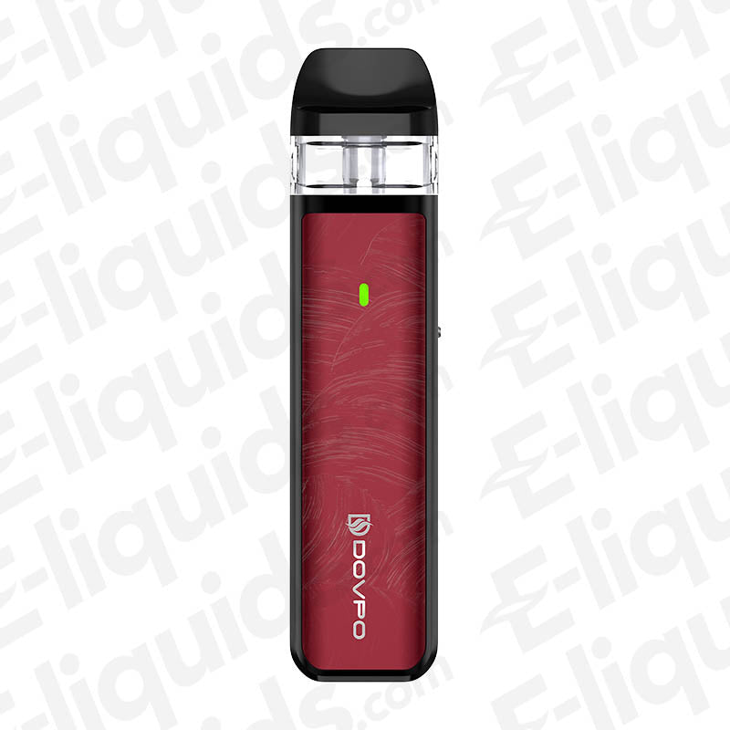 Dovpo Ayce Mini Pod Kit in red color, compact vaping device with sleek design, perfect for on-the-go vaping.