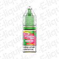 OXVA OX Passion Dragon Fruit Nic Salt bottle with exotic dragon fruit flavour in a bright pink and green bottle.