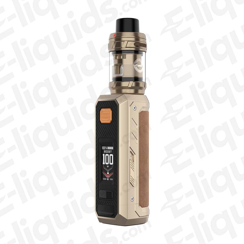 Vaporesso Armour Ultra Vape Kit in Dune Gold with a 2ml tank.
