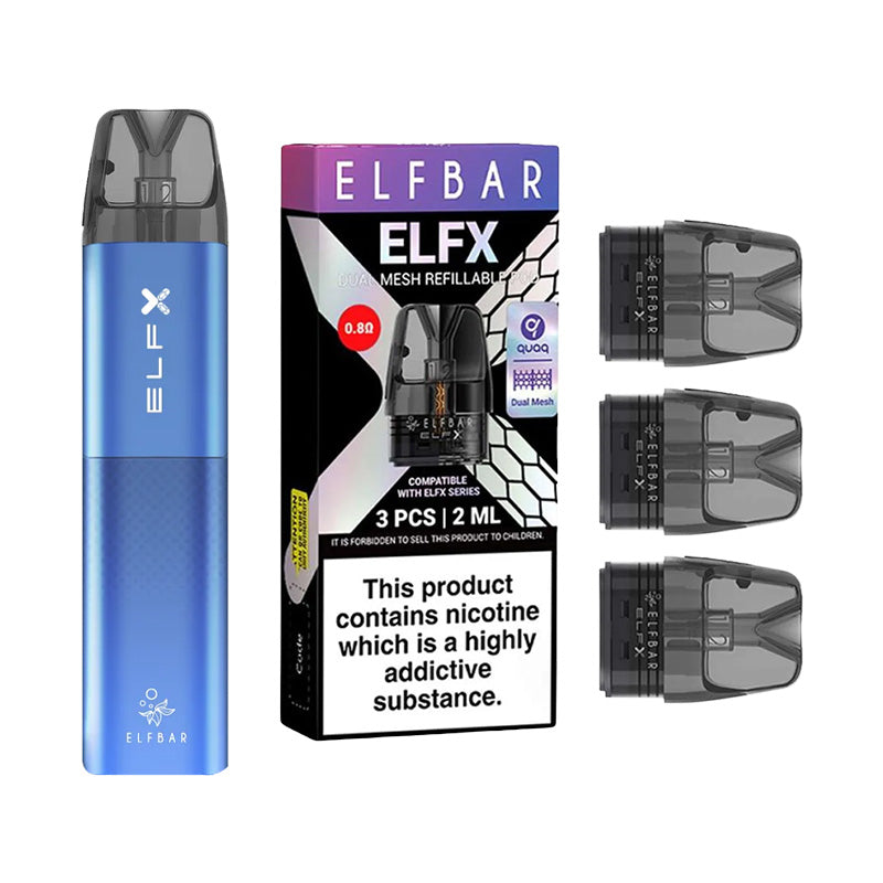 Elf Bar ELFX Pod Kit | Refillable | 1000mAh Battery Elf Bar ELFX Pod Kit | Refillable | 1000mAh Battery
