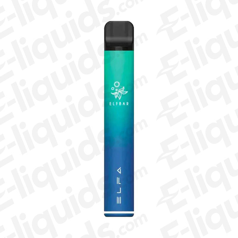 Elf Bar ELFA Pro Pod Kit Vape Device with a sleek green and blue gradient design.