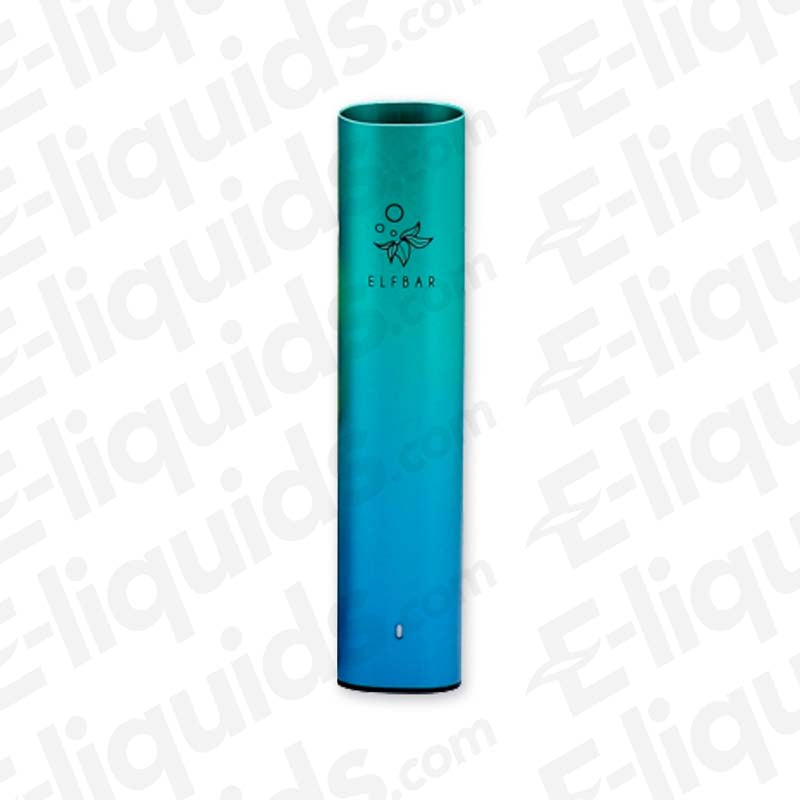 Elf Bar Mate 500 Vape Device in gradient green and blue color, compact design for vaping on the go.