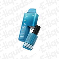 Blue Razz Lemonade Elf Bar AF5000 rechargeable vape with 5000 puffs and 20mg e-liquid capacity.