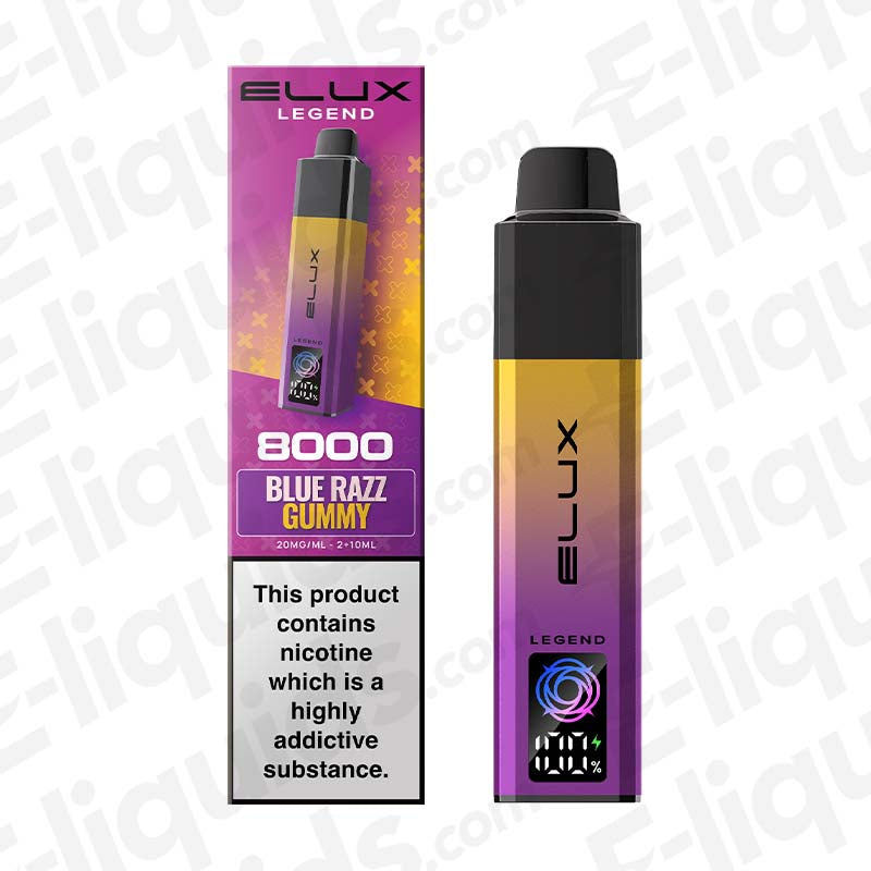 Elux Legend 8000 Blue Razz Gummy Prefilled Pod Kit