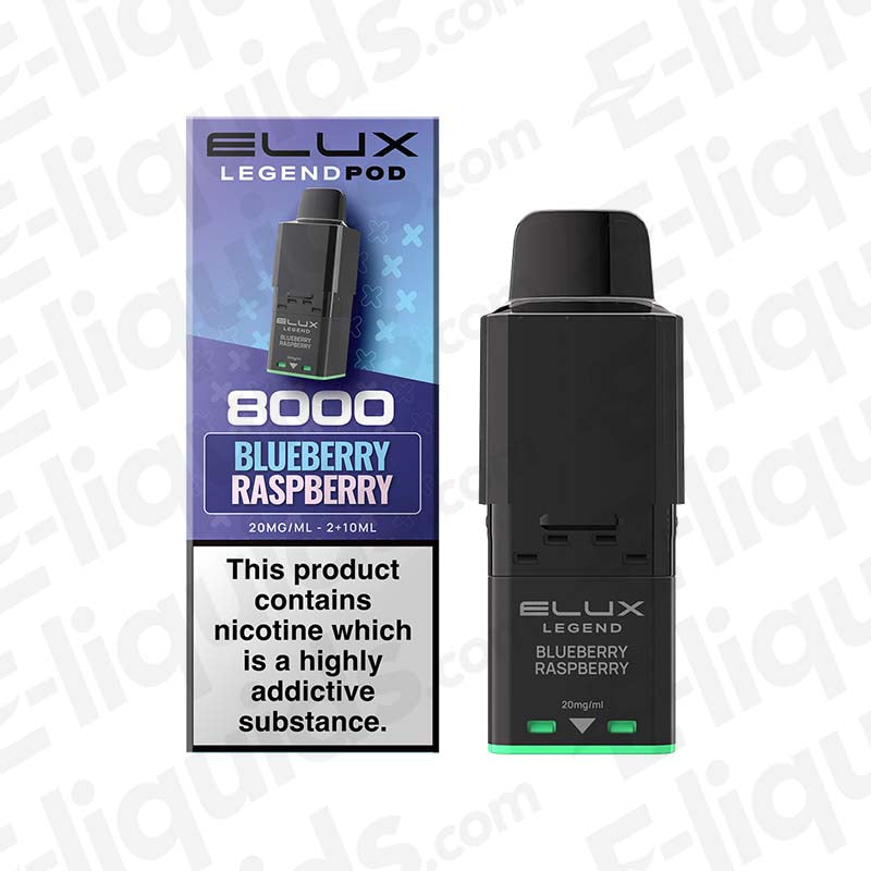 Elux Legend 8000 Blueberry Raspberry Prefilled Pod