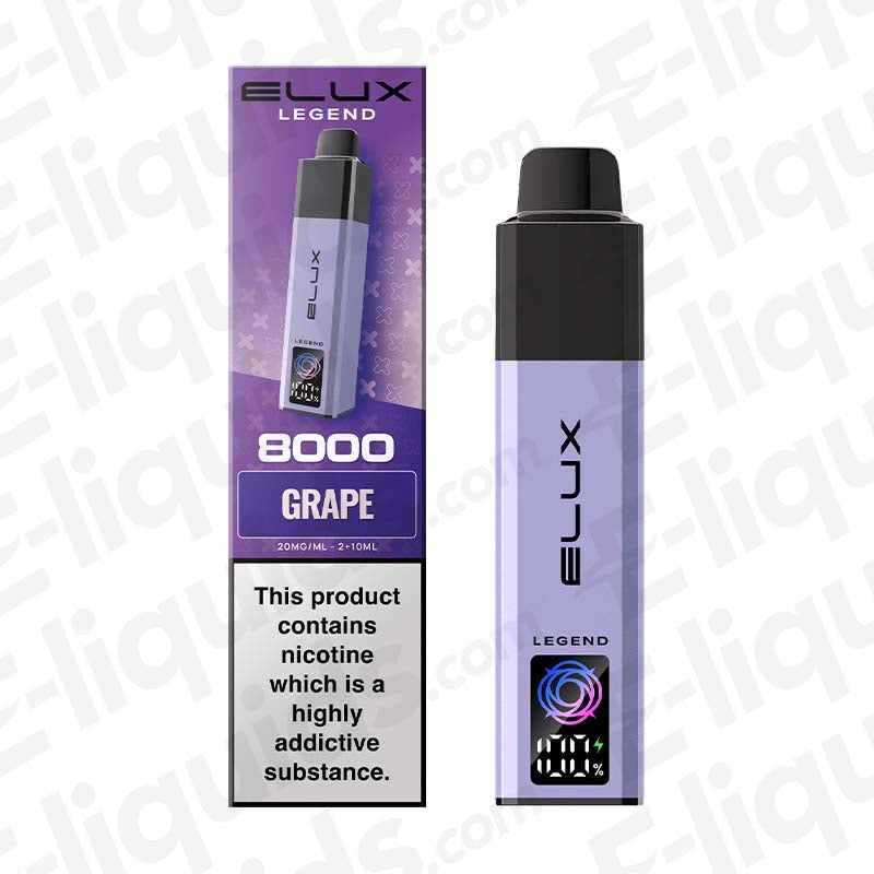 Elux Legend 8000 Grape Prefilled Pod Kit