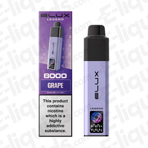 Elux Legend 8000 Grape Prefilled Pod Kit