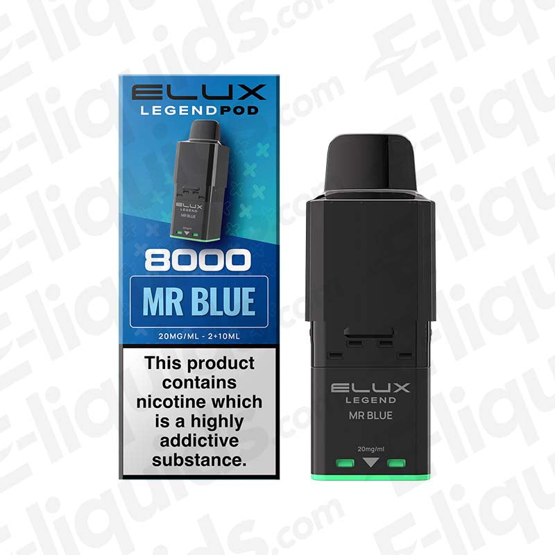 Elux Legend 8000 Mr Blue Prefilled Pod