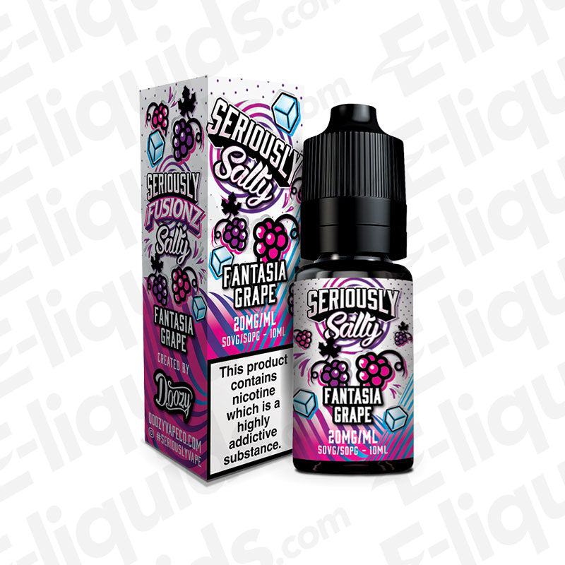 Doozy Vape Co Seriously Fusionz Fantasia Grape 20mg Nic Salt E-liquid
