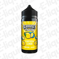Fantasia Lemon Seriously Fruity E-liquid by Doozy Vape Co - 100ml bottle with citrus lemon flavor, 70VG/30PG for sub-ohm vaping
