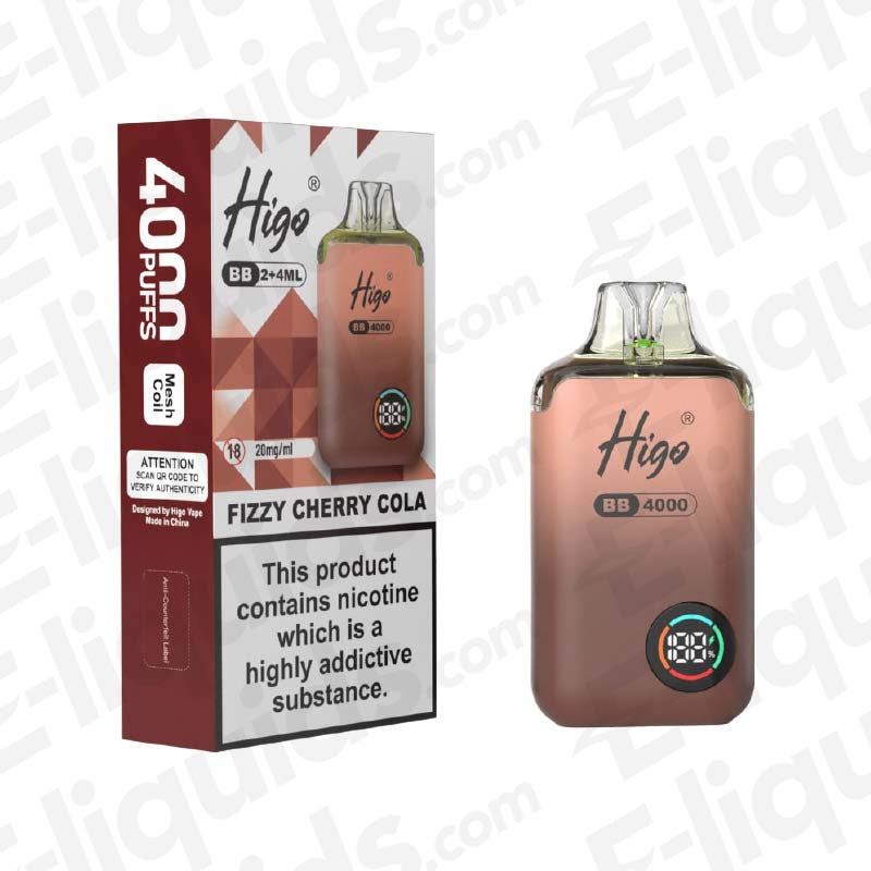 Higo BB 4000 20mg Prefilled Pod Kit Fizzy Cherry Cola