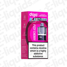 Vaporesso Dojo Blast 6000 Fizzy Cherry Prefilled Pod with 6000 puffs and Corex 2.0 mesh coil technology packaging.