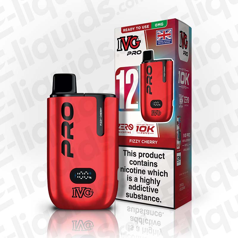 IVG Pro 12 0mg Prefilled Pod Kit Fizzy Cherry