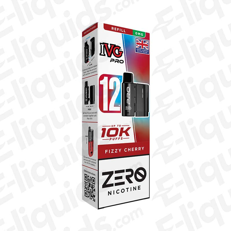 IVG Pro 12 0mg Prefilled Pods Fizzy Cherry