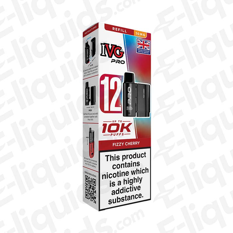 IVG Pro 12 10mg Prefilled Pods Fizzy Cherry