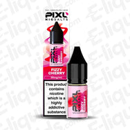 PIXL Nic Salt Vape Juice Fizzy Cherry bottle and packaging with 20mg nicotine strength