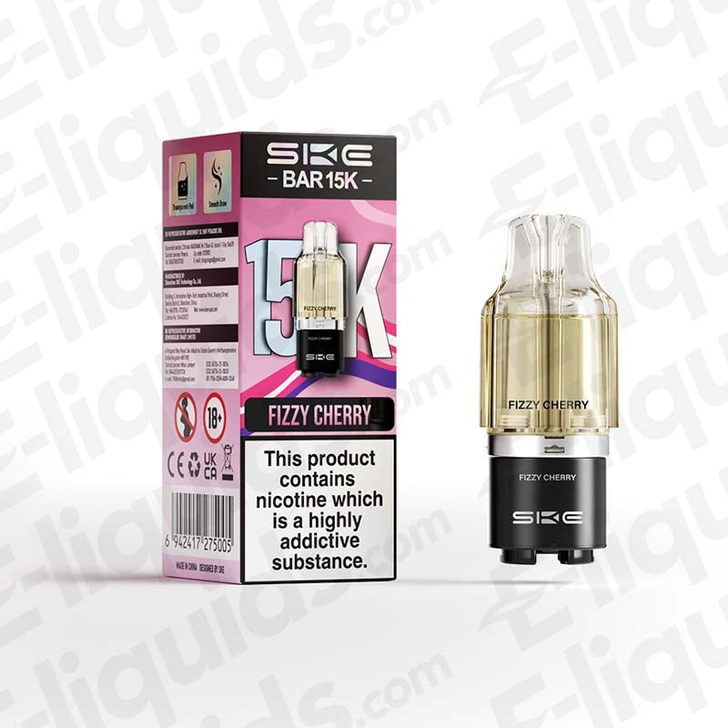 SKE Bar 15K 20mg Prefilled Pods Fizzy Cherry