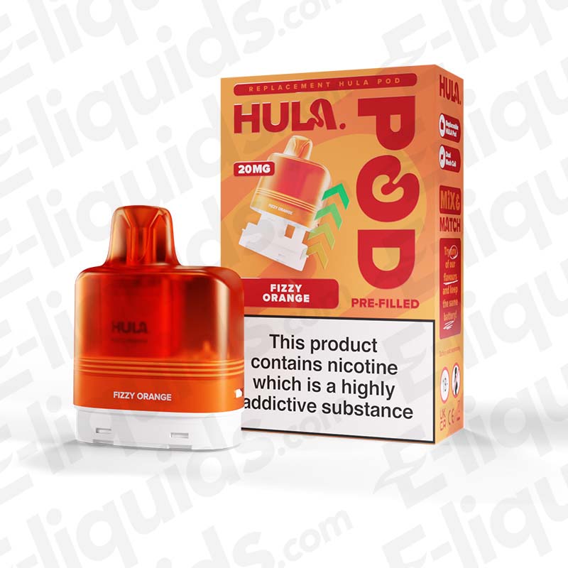 HULA 20mg Prefilled Pods Fizzy Orange