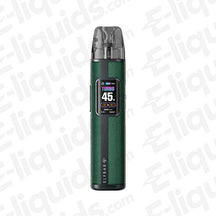 ELFBAR ELFX Pro Classic Edition Vape Pod Kit in green with digital display and sleek design.