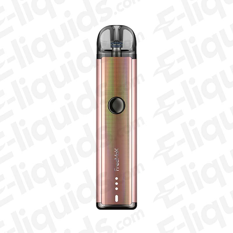 Freemax Onnix 2 15w Vape Pod Kit in rose gold with streamlined design and refillable pod.